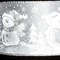 The Ribbon People Gray and Silver Glittered Snow People Wired Christmas Craft Ribbon 2.5" x 40 Yards